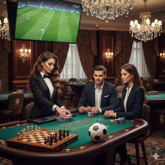 Abstract blockchain network representing crypto gambling tokens